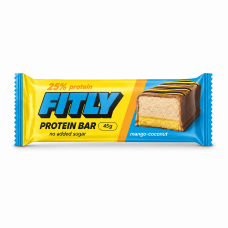 Fitly Protein Bar 25% No Added Sugar, 45 грам - Кокос-манго