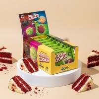 FitWin Protein Cookie 27%, 10*40грамм - Красный бархат