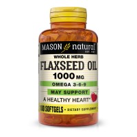 Mason Natural Flax Seed Oil 1000 mg Whole Herb, 100 капсул Mason Natural Flax Seed Oil 1000 mg Whole Herb, 100 капсул