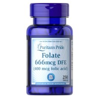 Puritan's Pride Folic Acid 400 mcg, 250 таблеток Puritan's Pride Folic Acid 400 mcg, 250 таблеток