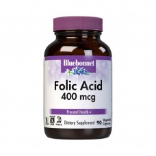 Bluebonnet Nutrition Folic Acid 400 mcg, 90 вегакапсул Bluebonnet Nutrition Folic Acid 400 mcg, 90 вегакапсул