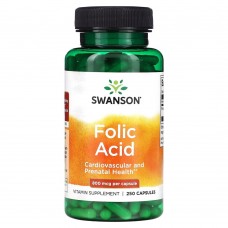 Swanson Folic Acid 800 mcg, 250 капсул Swanson Folic Acid 800 mcg, 250 капсул