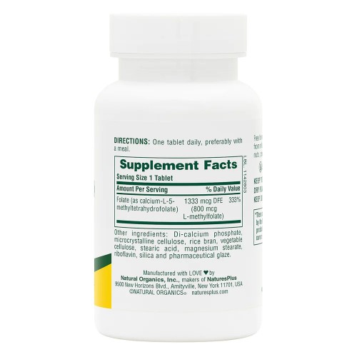 Natures Plus Folic Acid 800 mcg, 90 таблеток CN11748 Natures Plus Natures Plus Folic Acid 800 mcg, 90 таблеток CN11748 Natures Plus