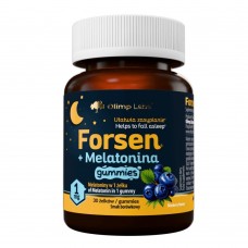 Olimp Sport Nutrition Forsen + Melatonina Gummies, 30 желейок - Чорниця Olimp Sport Nutrition Forsen + Melatonina Gummies, 30 желейок - Чорниця