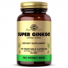 Solgar Super Ginkgo Full Potency Herbs, 120 вегакапсул Solgar Super Ginkgo Full Potency Herbs, 120 вегакапсул