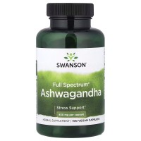 Swanson Ashwagandha 450 mg Full Spectrum, 100 капсул Swanson Ashwagandha 450 mg Full Spectrum, 100 капсул