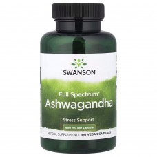Swanson Ashwagandha 450 mg Full Spectrum, 100 капсул Swanson Ashwagandha 450 mg Full Spectrum, 100 капсул