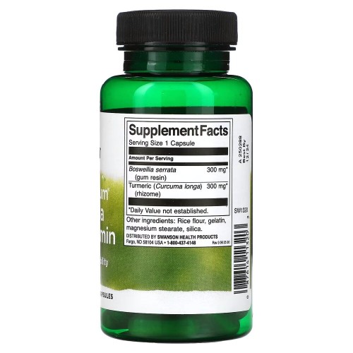 Swanson Boswellia and Curcumin Full Spectrum, 60 капсул CN16845 Swanson Swanson Boswellia and Curcumin Full Spectrum, 60 капсул CN16845 Swanson