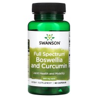 Swanson Boswellia and Curcumin Full Spectrum, 60 капсул Swanson Boswellia and Curcumin Full Spectrum, 60 капсул