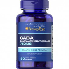 Puritan's Pride GABA 750 mg, 90 капсул Puritan's Pride GABA 750 mg, 90 капсул