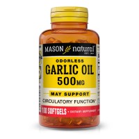 Mason Natural Garlic Oil 500 mg, 100 капсул Mason Natural Garlic Oil 500 mg, 100 капсул