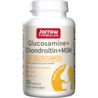 Jarrow Formulas Glucosamine + Chondroitin + MSM, 120 капсул Jarrow Formulas Glucosamine + Chondroitin + MSM, 120 капсул
