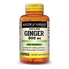Mason Natural Ginger 500 mg, 60 капсул Mason Natural Ginger 500 mg, 60 капсул
