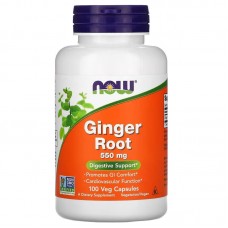 NOW Ginger Root 550 mg, 100 вегакапсул NOW Ginger Root 550 mg, 100 вегакапсул