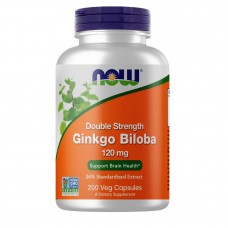 NOW Ginkgo Biloba 120 mg, 200 вегакапсул NOW Ginkgo Biloba 120 mg, 200 вегакапсул