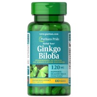 Puritan's Pride Ginkgo Biloba 120 mg, 100 капсул Puritan's Pride Ginkgo Biloba 120 mg, 100 капсул