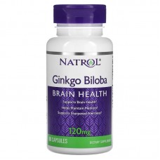 Natrol Ginkgo Biloba 120 mg, 60 капсул Natrol Ginkgo Biloba 120 mg, 60 капсул