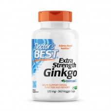 Doctor's Best Extra Strength Ginkgo 120 mg, 360 вегакапсул Doctor's Best Extra Strength Ginkgo 120 mg, 360 вегакапсул