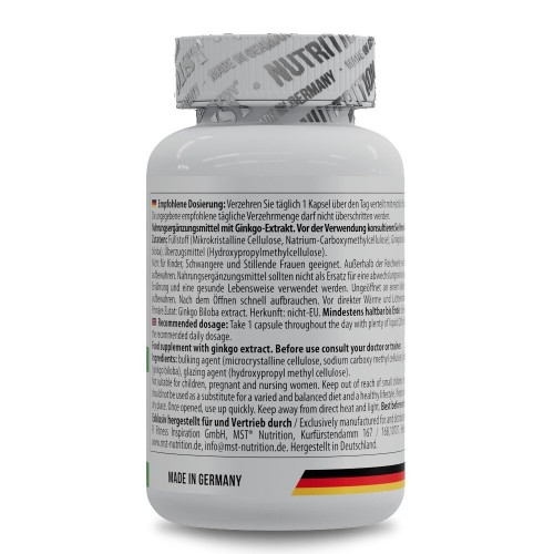 MST Nutrition Ginkgo Biloba, 60 капсул CN16227 MST MST Nutrition Ginkgo Biloba, 60 капсул CN16227 MST