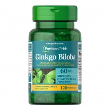 Puritan's Pride Ginkgo Biloba 60 mg, 120 капсул Puritan's Pride Ginkgo Biloba 60 mg, 120 капсул