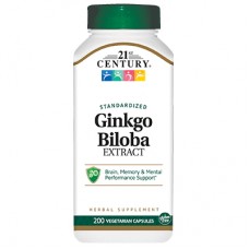 21st Century Ginkgo Biloba Extract, 200 вегакапсул 21st Century Ginkgo Biloba Extract, 200 вегакапсул