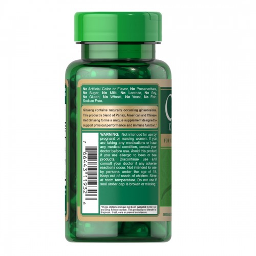 Puritan's Pride Ginseng Complex, 75 капсул CN12890 Puritan's Pride Ginseng Complex, 75 капсул CN12890