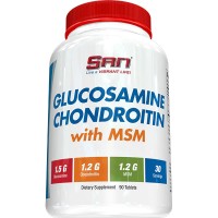 SAN Glucosamine and Chondroitin with MSM, 90 таблеток SAN Glucosamine and Chondroitin with MSM, 90 таблеток