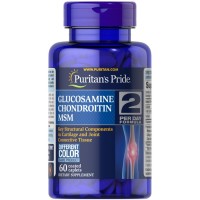 Puritan's Pride Chondroitin Glucosamine MSM 2 Per Day Formula, 60 каплет Puritan's Pride Chondroitin Glucosamine MSM 2 Per Day Formula, 60 каплет