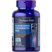 Puritan's Pride Chondroitin Glucosamine MSM 2 Per Day Formula, 90 каплет Puritan's Pride Chondroitin Glucosamine MSM 2 Per Day Formula, 90 каплет