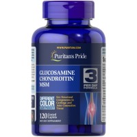 Puritan's Pride Chondroitin Glucosamine MSM 3 Per Day Formula, 120 каплет Puritan's Pride Chondroitin Glucosamine MSM 3 Per Day Formula, 120 каплет
