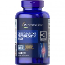 Puritan's Pride Chondroitin Glucosamine MSM 3 Per Day Formula, 240 каплет Puritan's Pride Chondroitin Glucosamine MSM 3 Per Day Formula, 240 каплет