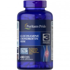 Puritan's Pride Chondroitin Glucosamine MSM 3 Per Day Formula, 480 каплет Puritan's Pride Chondroitin Glucosamine MSM 3 Per Day Formula, 480 каплет