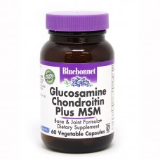 Bluebonnet Nutrition Glucosamine Chondroitin plus MSM, 60 вегакапсул Bluebonnet Nutrition Glucosamine Chondroitin plus MSM, 60 вегакапсул