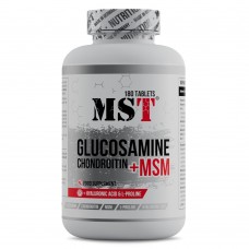MST Nutrition Glucosamine Chondroitin MSM Hyaluronic Acid L-Proline, 180 таблеток MST Nutrition Glucosamine Chondroitin MSM Hyaluronic Acid L-Proline, 180 таблеток