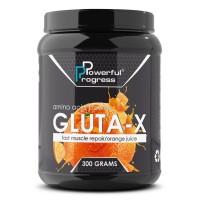 Powerful Progress L-Glutamine, 300 грам - Апельсин Powerful Progress L-Glutamine, 300 грам - Апельсин