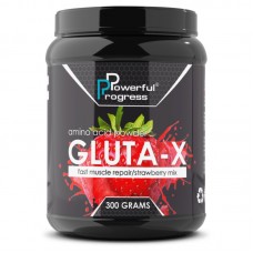 Powerful Progress L-Glutamine, 300 грамм - Клубника