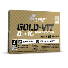 Olimp Sport Nutrition Sport Edition Gold-Vit D3+K2, 60 капсул Olimp Sport Nutrition Sport Edition Gold-Vit D3+K2, 60 капсул