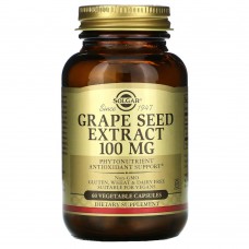 Solgar Grape Seed Extract 100 mg, 60 вегакапсул Solgar Grape Seed Extract 100 mg, 60 вегакапсул