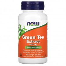 NOW Green Tea Extract 400 mg, 100 вегакапсул NOW Green Tea Extract 400 mg, 100 вегакапсул