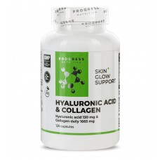 Progress Nutrition Hyaluronic acid & Collagen, 120 капсул Progress Nutrition Hyaluronic acid & Collagen, 120 капсул