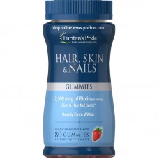 Puritan's Pride Hair Skin and Nails Gummies, 80 желейок Puritan's Pride Hair Skin and Nails Gummies, 80 желейок