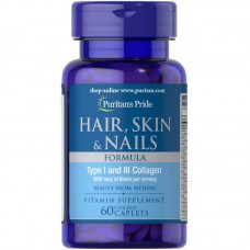 Puritan's Pride Hair Skin and Nails Formula, 60 каплет Puritan's Pride Hair Skin and Nails Formula, 60 каплет