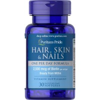 Puritan's Pride Hair Skin and Nails One Per Day Formula, 30 капсул Puritan's Pride Hair Skin and Nails One Per Day Formula, 30 капсул