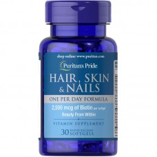 Puritan's Pride Hair Skin and Nails One Per Day Formula, 30 капсул Puritan's Pride Hair Skin and Nails One Per Day Formula, 30 капсул