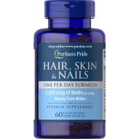 Puritan's Pride Hair Skin and Nails, 60 капсул