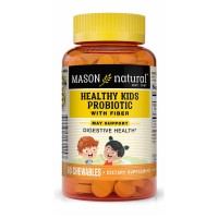 Mason Natural Healthy Kids Probiotic With Fiber Chewables, 60 жувальних таблеток Mason Natural Healthy Kids Probiotic With Fiber Chewables, 60 жувальних таблеток