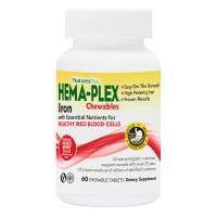 Natures Plus Hema-Plex, 60 жевательных таблеток