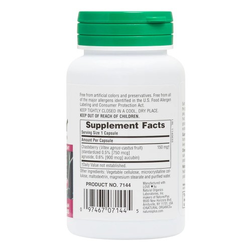 Natures Plus Herbal Actives Chasteberry 150 mg, 60 капсул CN11802 Natures Plus Natures Plus Herbal Actives Chasteberry 150 mg, 60 капсул CN11802 Natures Plus
