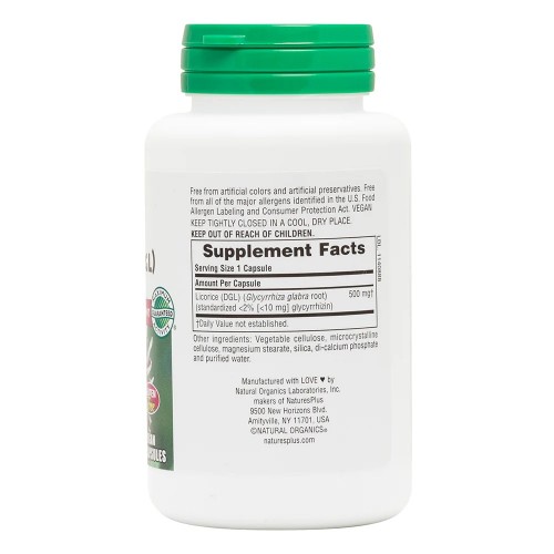 Natures Plus Natures Plus Herbal Actives Licorice 500 mg, 60 капсул CN11800 Natures Plus Natures Plus Herbal Actives Licorice 500 mg, 60 капсул CN11800