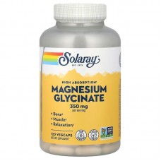 Solaray Magnesium Glycinate 350 mg High Absorption, 120 вегакапсул Solaray Magnesium Glycinate 350 mg High Absorption, 120 вегакапсул
